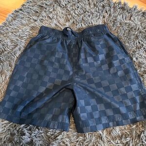 Athletic Works Kids Dark Blue Checkered Shorts